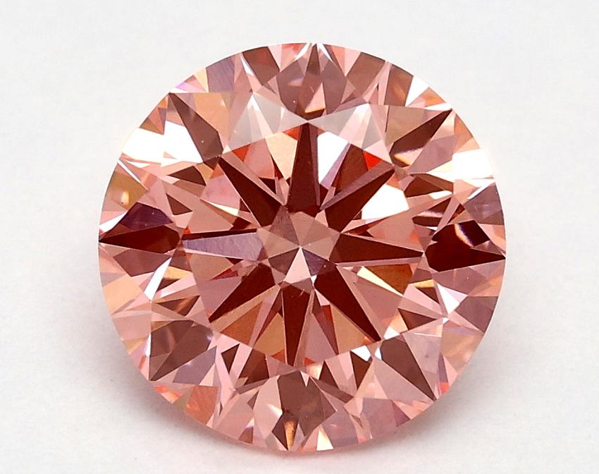1.8 Ct. Fancy Vivid Pink Round Lab Grown Diamond