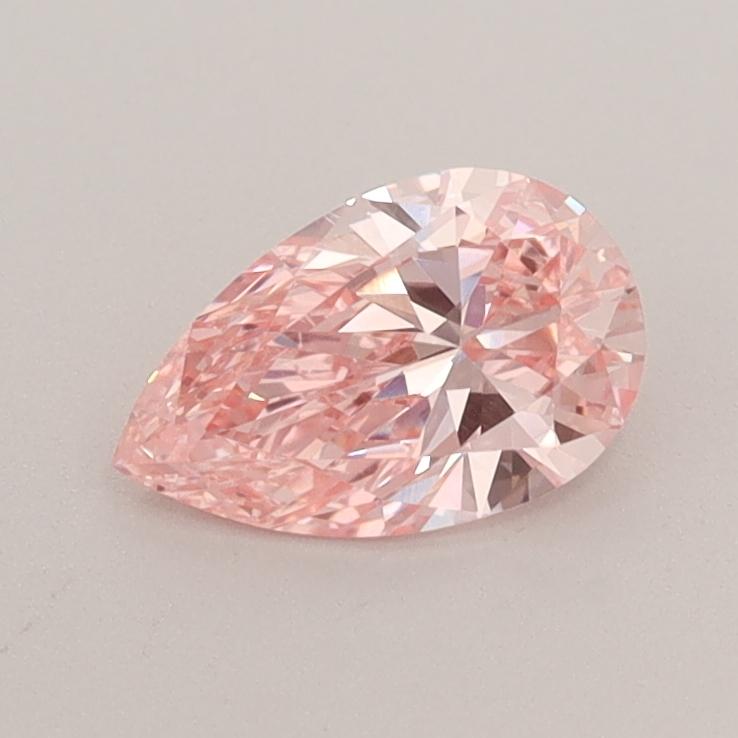 0.53 Ct. Fancy Vivid  Pink Pear Lab Grown Diamond