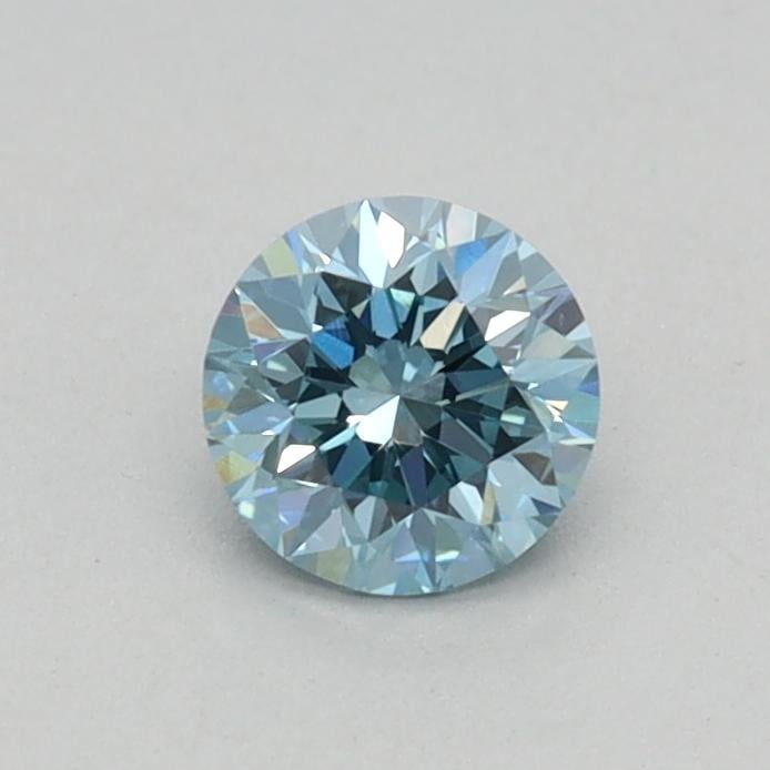 0.31 Ct. Fancy Vivid Blue Round Lab Grown Diamond