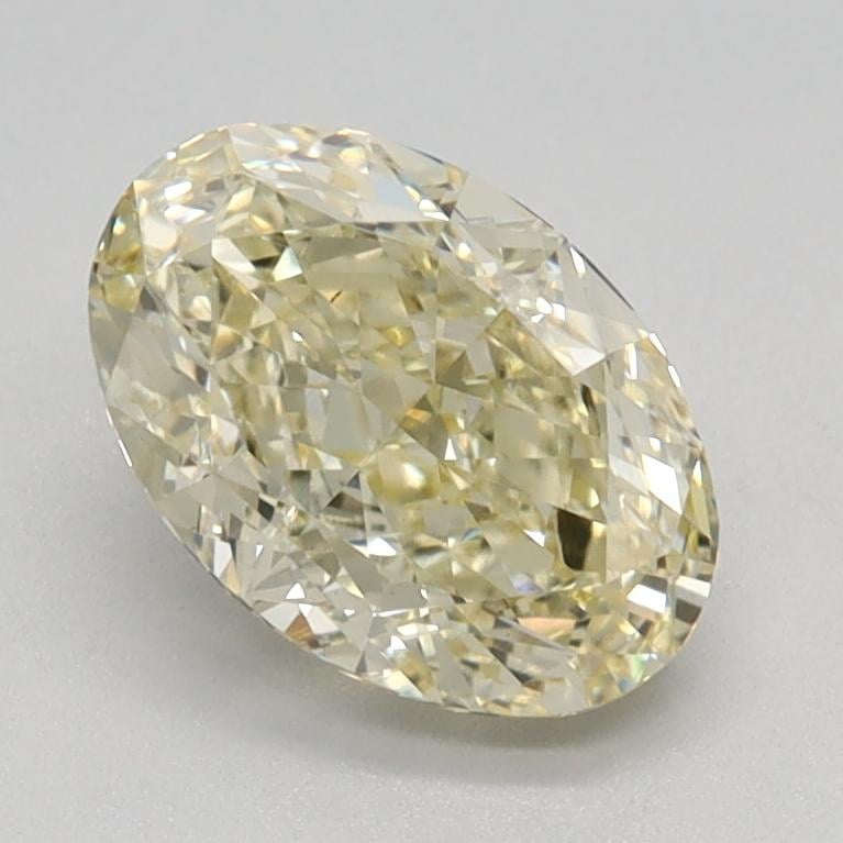 1.26 Ct. Fancy Light Yellow Oval Lab Grown Diamond