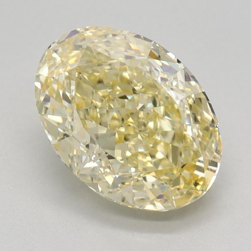 1.74 Ct. Fancy Intense Yellow Oval Lab Grown Diamond