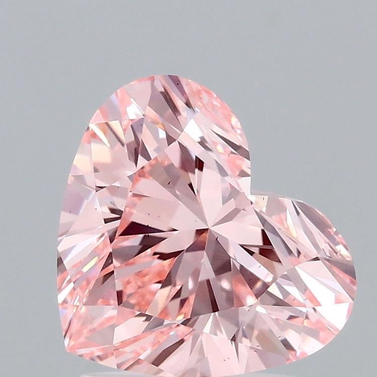 2.00 Ct. Fancy Vivid Pink Heart Lab Grown Diamond