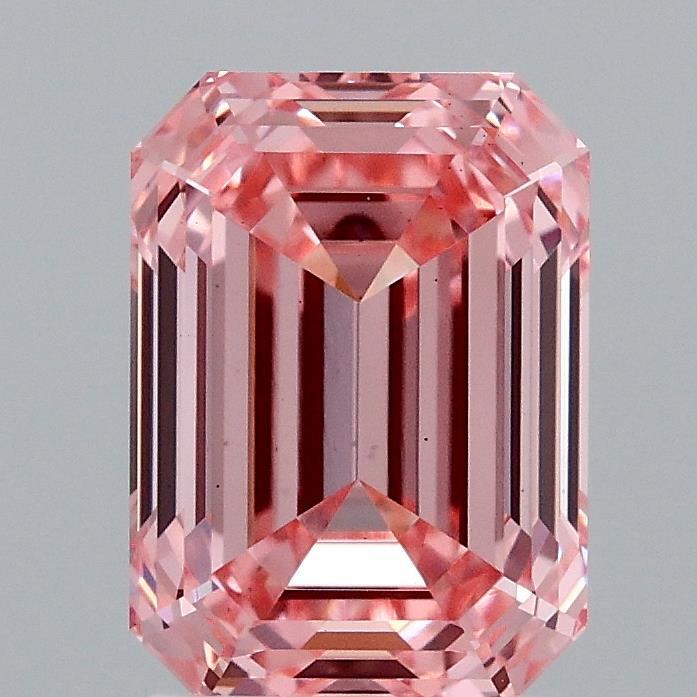 2.37 Ct. Fancy Vivid Pink Emerald Lab Grown Diamond