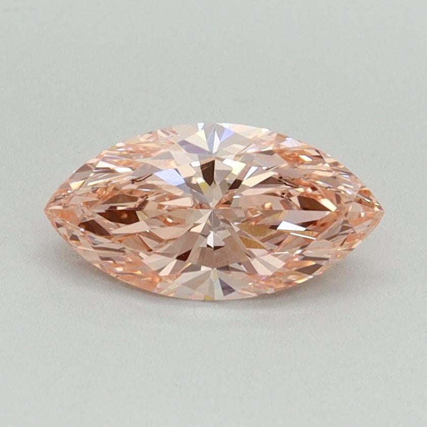 0.71 Ct. Fancy Vivid Pink Marquise Lab Grown Diamond