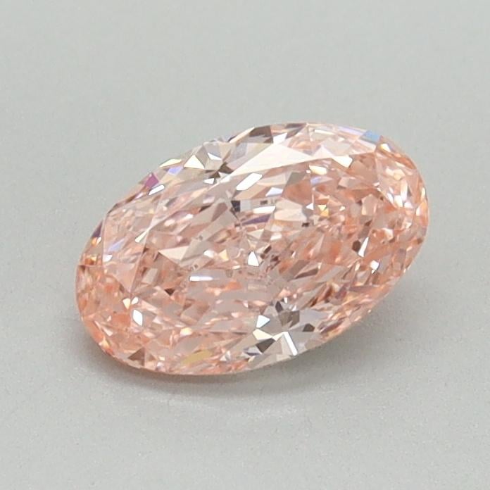 0.59 Ct. Fancy Vivid Pink Oval Lab Grown Diamond