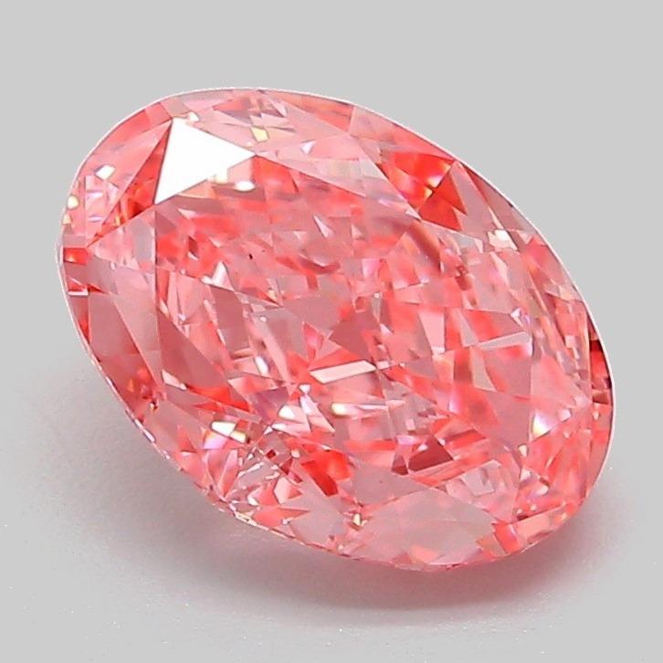 2.08 Ct. Fancy Vivid Pink Oval Lab Grown Diamond