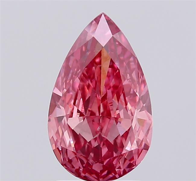 2.03 Ct. Fancy Vivid  Pink Pear Lab Grown Diamond