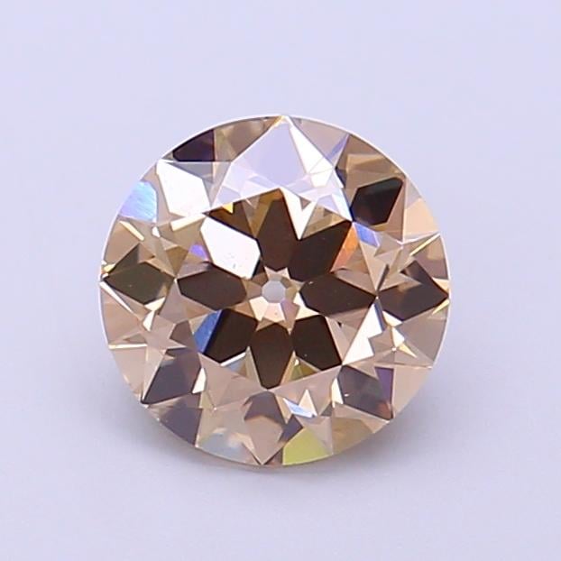 1.21 Ct. Fancy Light  Brown Round Lab Grown Diamond