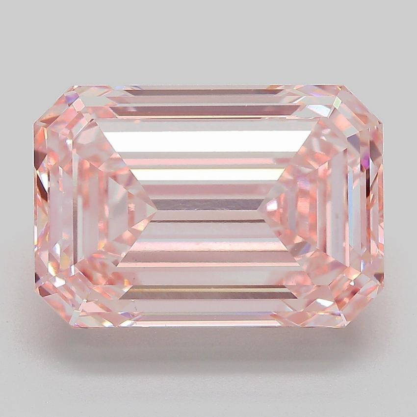 10.09 Ct. Fancy Intense  Pink Emerald Lab Grown Diamond