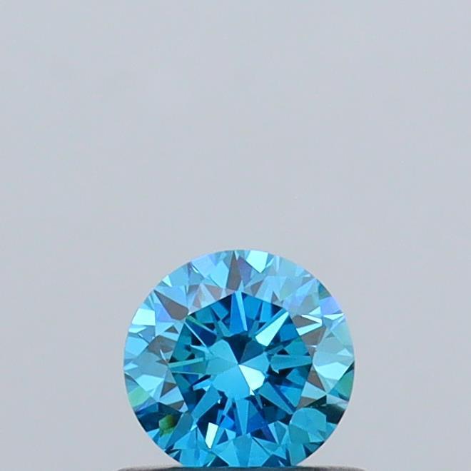 0.52 Ct. Fancy Vivid  Blue Round Lab Grown Diamond