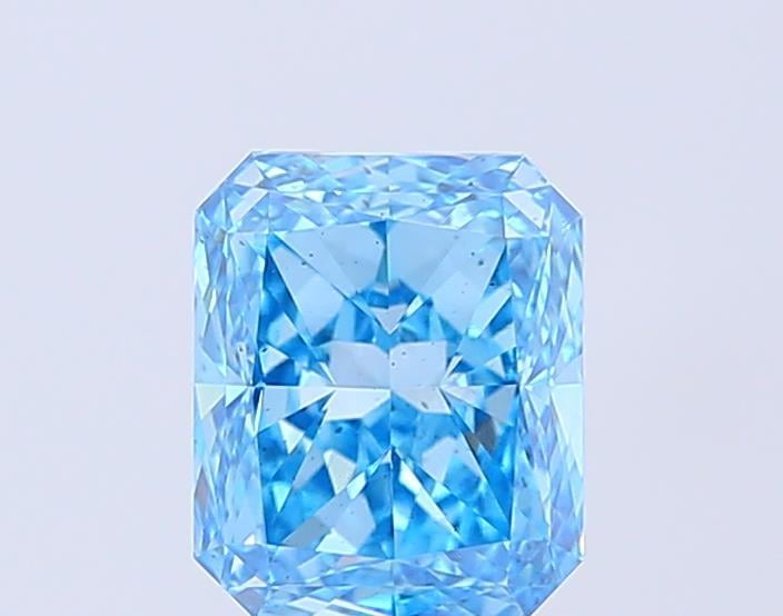 2.01 Ct. Fancy Vivid Blue Radiant Lab Grown Diamond