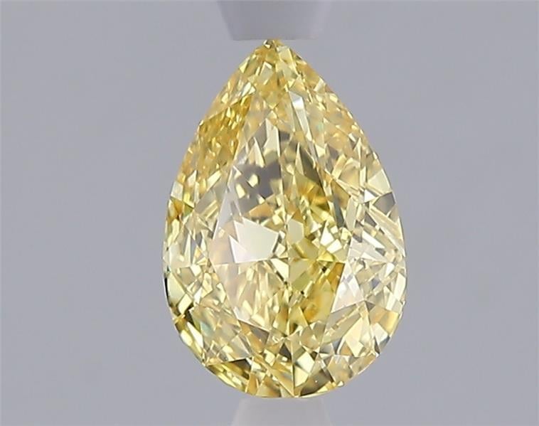 1.10 Ct. Fancy Vivid Yellow Pear Lab Grown Diamond