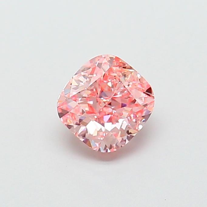1.54 Ct. Fancy Vivid Pink Cushion Lab Grown Diamond