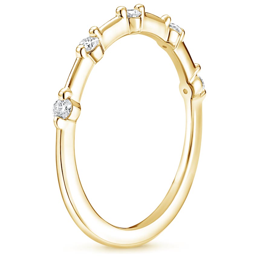 18K Yellow Gold Aimee Diamond Ring, large side view