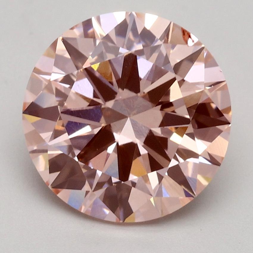 2.75 Ct. Fancy Intense Pink Round Lab Grown Diamond