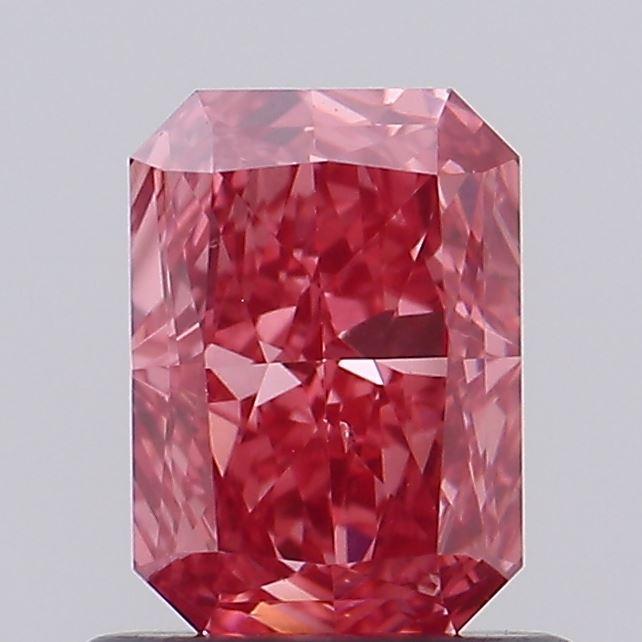 0.91 Ct. Fancy Vivid Pink Radiant Lab Grown Diamond
