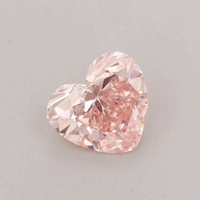 0.39 Ct. Fancy Vivid  Pink Heart Lab Grown Diamond