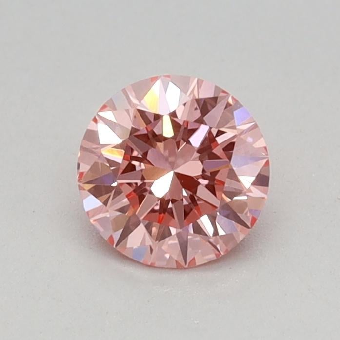 0.38 Ct. Fancy Vivid Pink Round Lab Grown Diamond