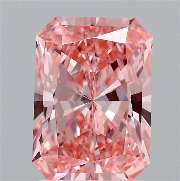 2.06 Ct. Fancy Vivid Pink Radiant Lab Grown Diamond