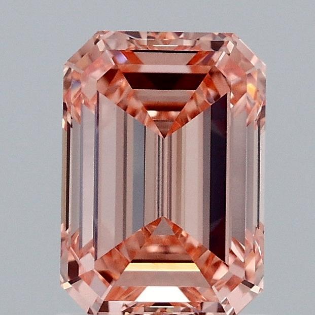 1.5 Ct. Fancy Intense Orange Pink Emerald Lab Grown Diamond