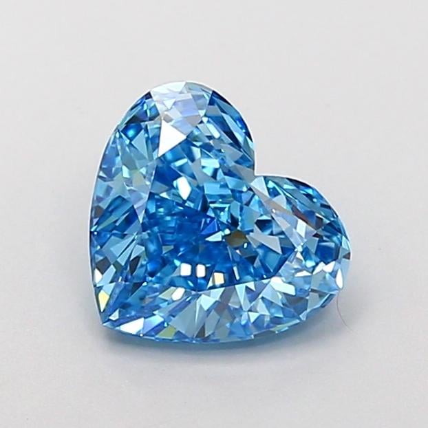 1.16 Ct. Fancy Vivid Blue Heart Lab Grown Diamond