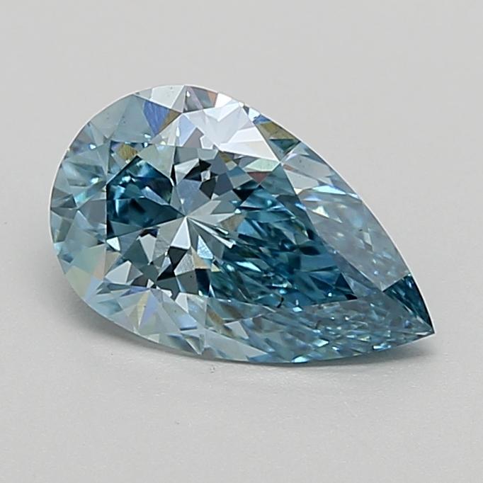 1.72 Ct. Fancy Vivid  Blue Pear Lab Grown Diamond
