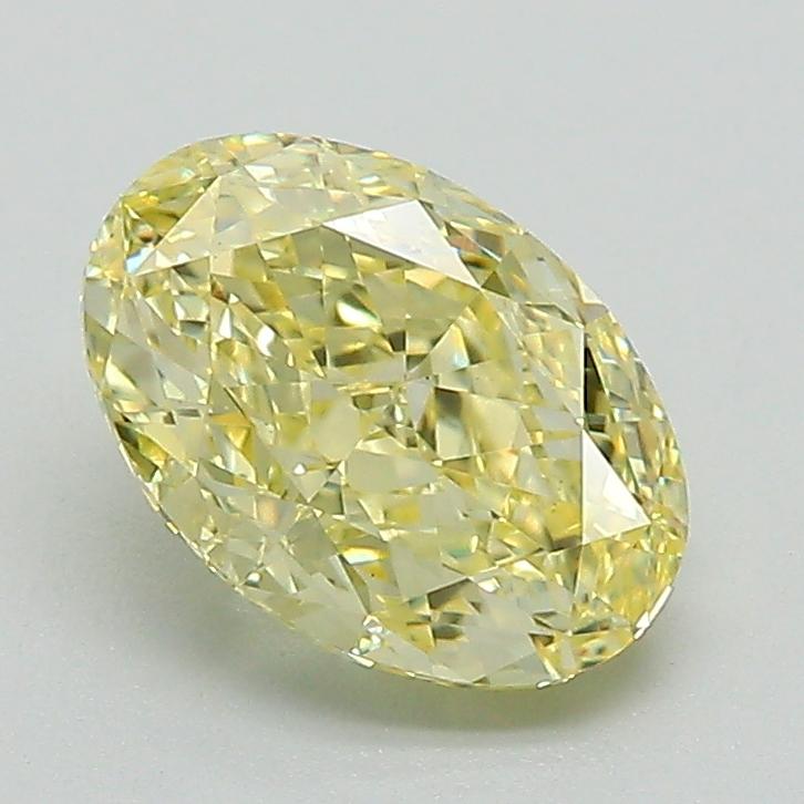 1.58 Ct. Fancy Intense Yellow Oval Lab Grown Diamond