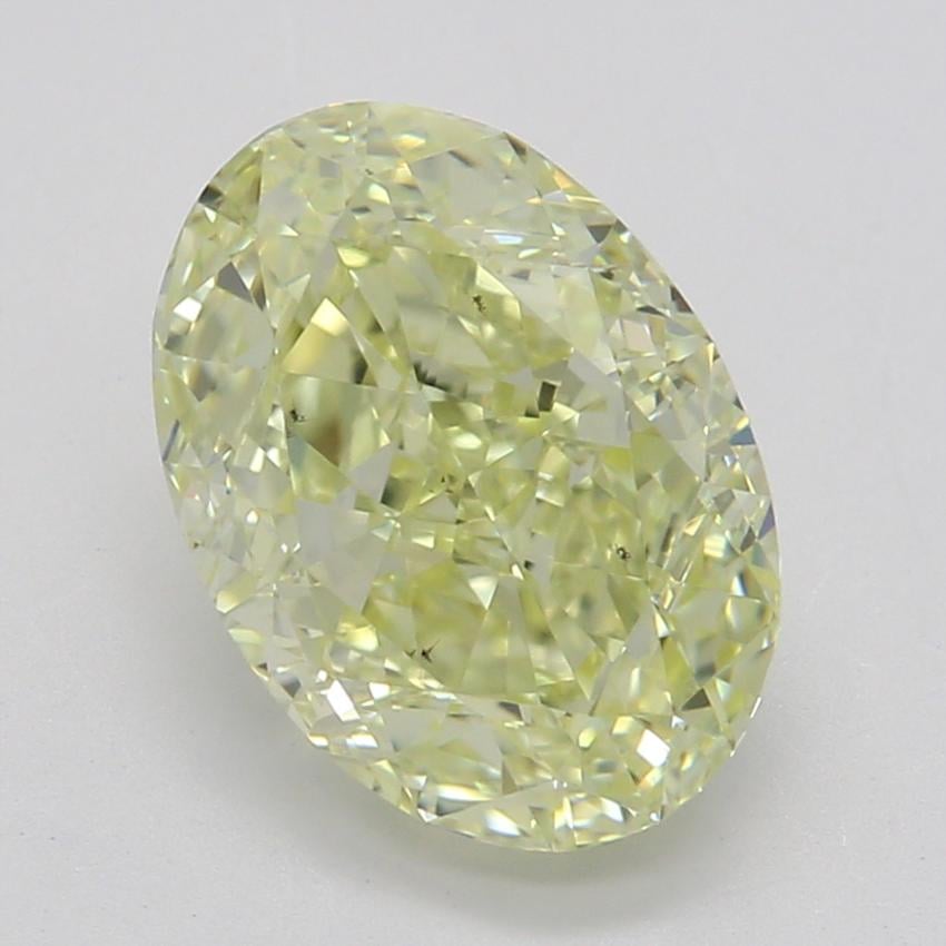 1.52 Ct. Fancy Light Yellow Oval Diamond