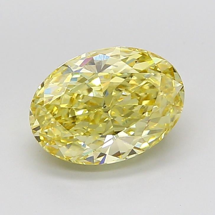 3.05 Ct. Fancy None Yellow Oval Lab Grown Diamond