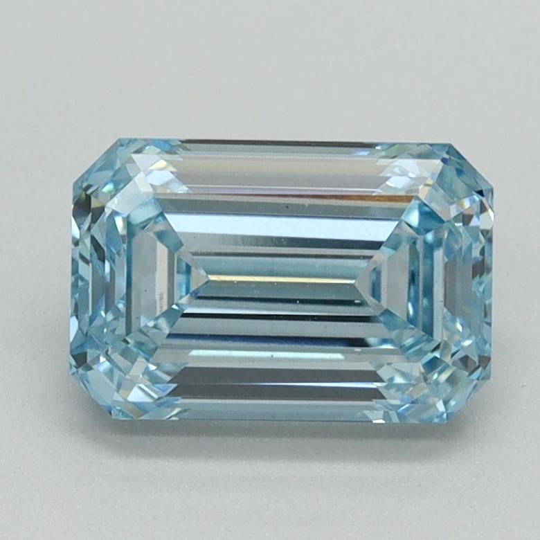 1.59 Ct. Fancy Intense Blue Emerald Lab Grown Diamond