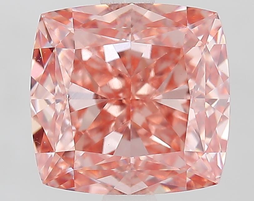 2.73 Ct. Fancy Intense Brownish Orange Cushion Lab Grown Diamond