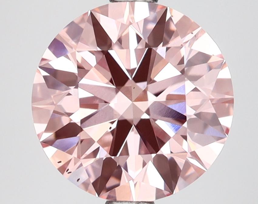 2.51 Ct. Fancy Intense Pink Round Lab Grown Diamond
