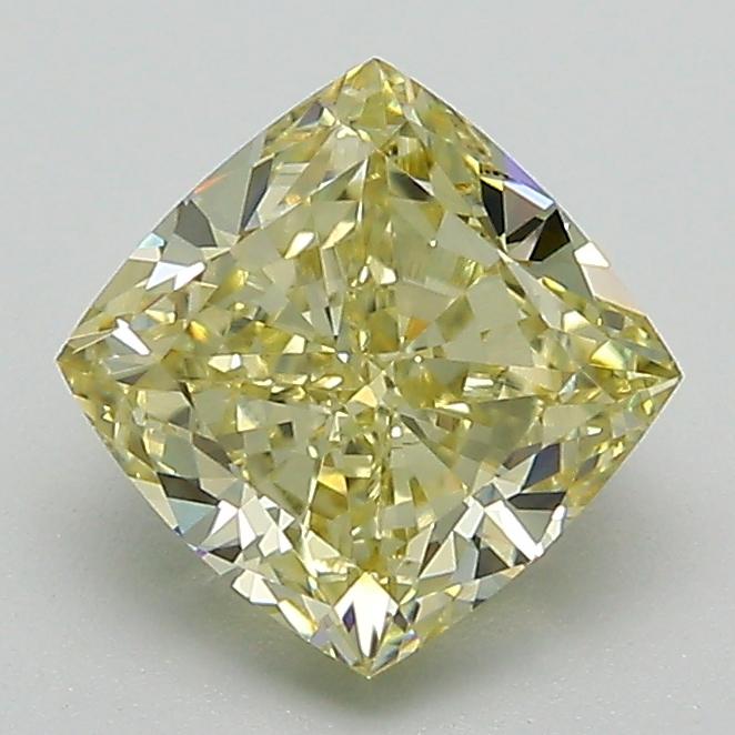 1.68 Ct. Fancy Intense  Yellow Cushion Lab Grown Diamond