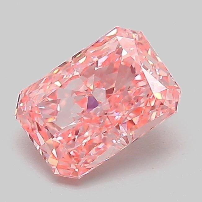 1.05 Ct. Fancy Vivid Pink Radiant Lab Grown Diamond