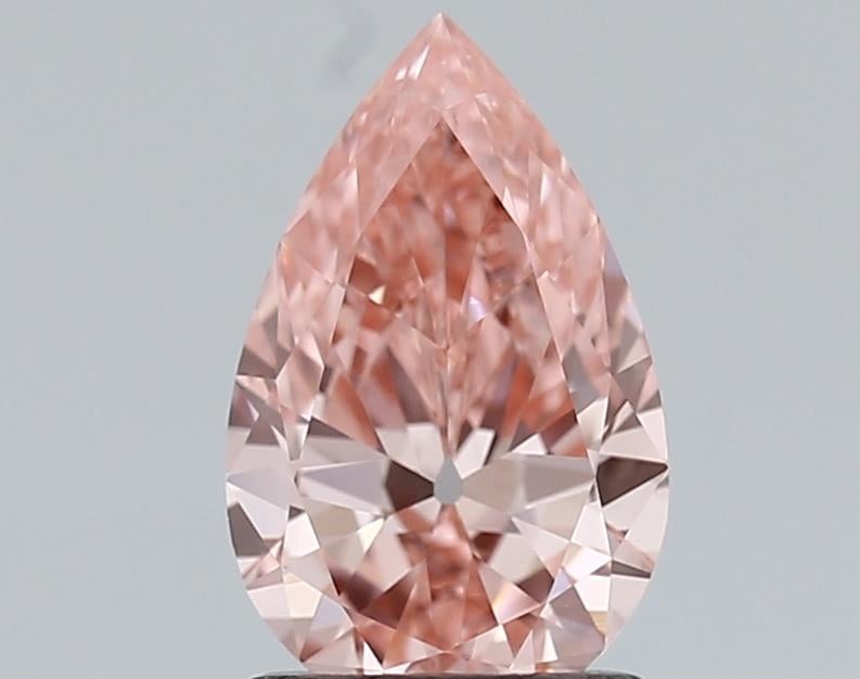 1.22 Ct. Fancy Vivid Pink Pear Lab Grown Diamond