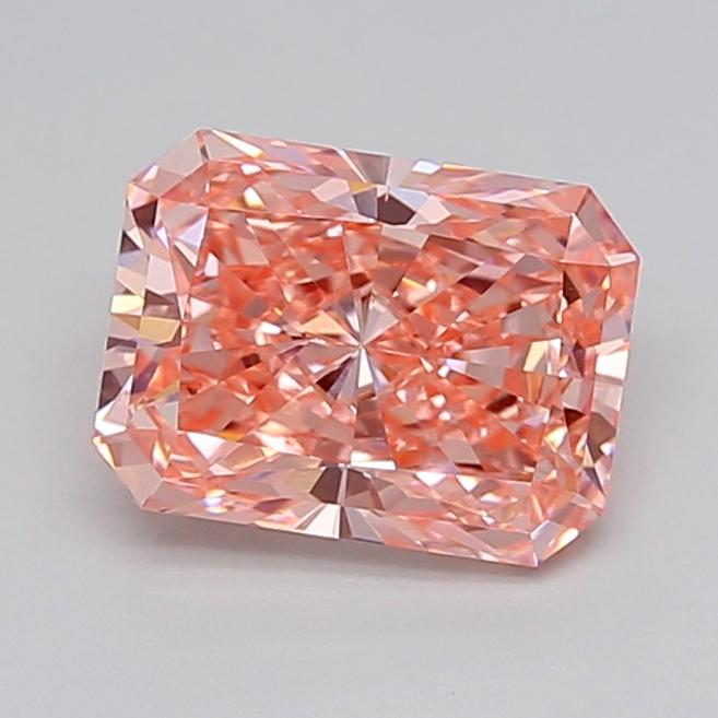 2.10 Ct. Fancy Vivid  Pink Radiant Lab Grown Diamond