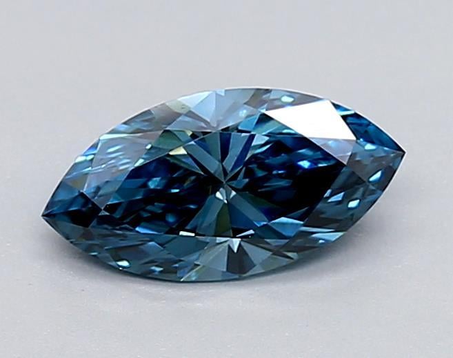 0.56 Ct. Fancy Vivid Blue Marquise Lab Grown Diamond
