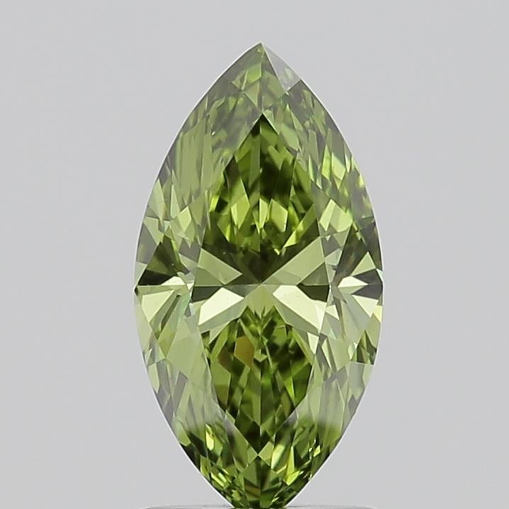 1.18 Ct. Fancy Vivid Green Marquise Lab Grown Diamond