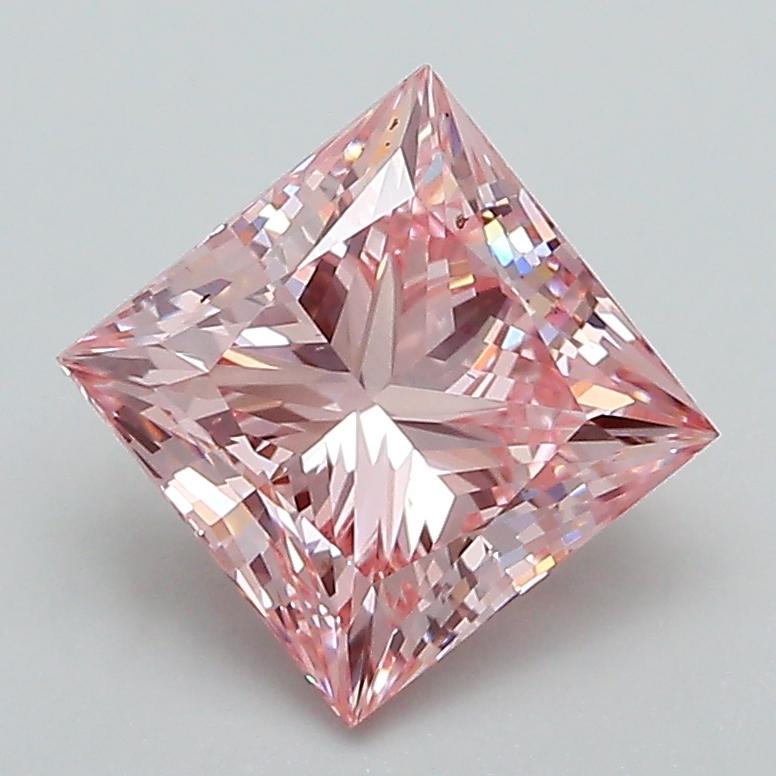 2.01 Ct. Fancy Intense Pink Princess Lab Grown Diamond