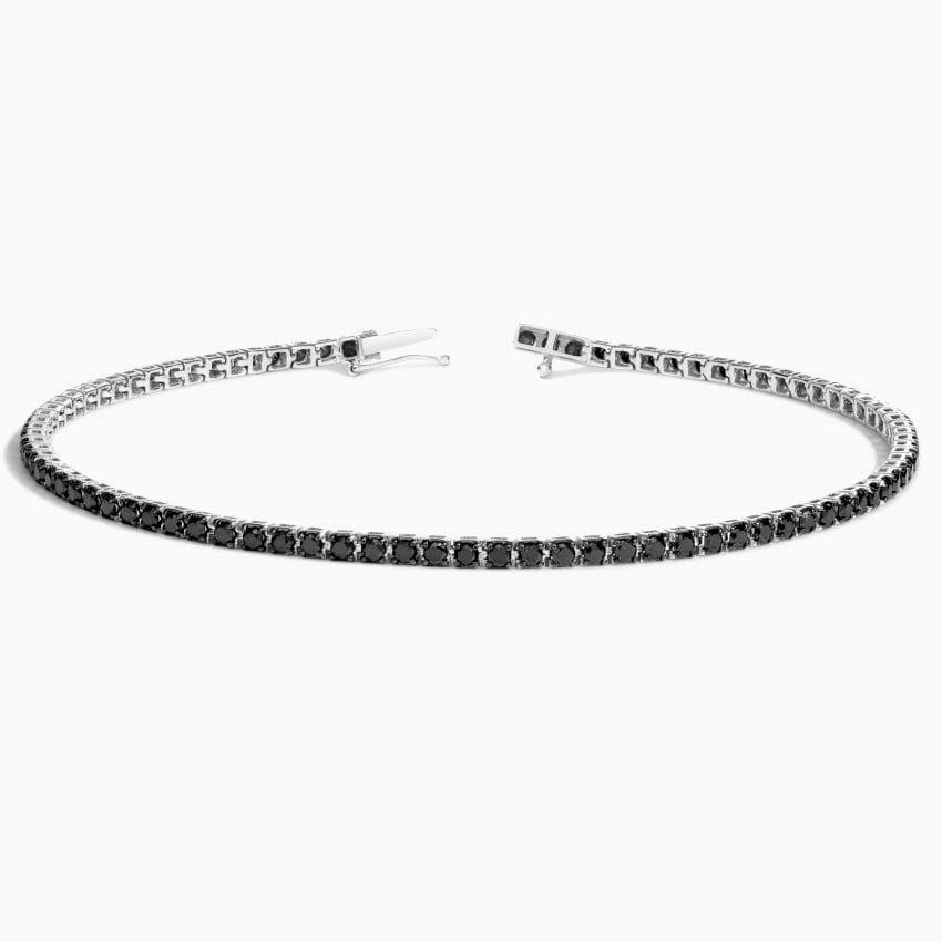14K White Gold Black Diamond 8.5 in. Tennis Bracelet (2 ct. tw.)