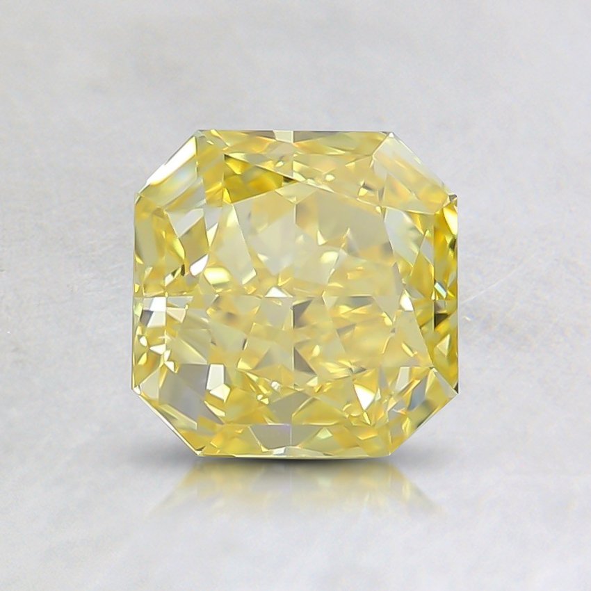 1.01 Ct. Fancy Vivid Yellow Radiant Lab Grown Diamond