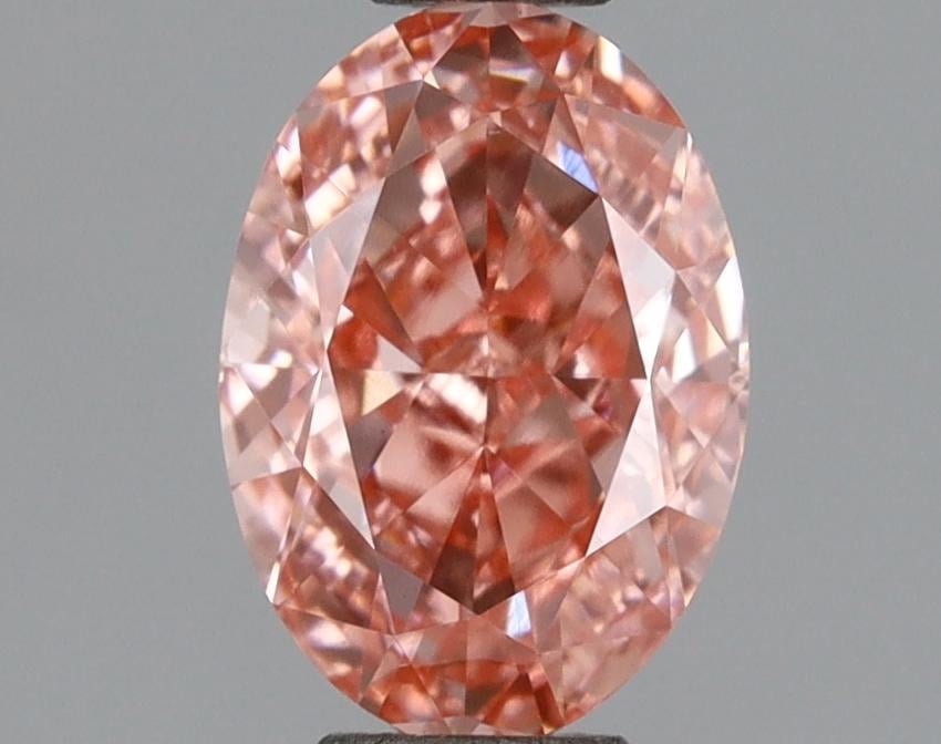 1.02 Ct. Fancy Vivid Pink Oval Lab Grown Diamond