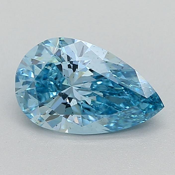 1.09 Ct. Fancy Vivid  Blue Pear Lab Grown Diamond