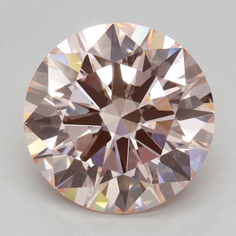 1.54 Ct. Fancy Intense Pink Round Lab Grown Diamond