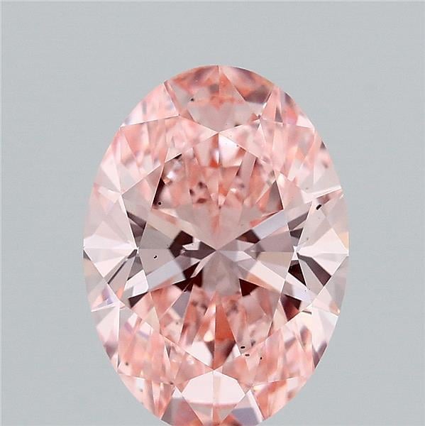 2.12 Ct. Fancy Vivid Pink Oval Lab Grown Diamond