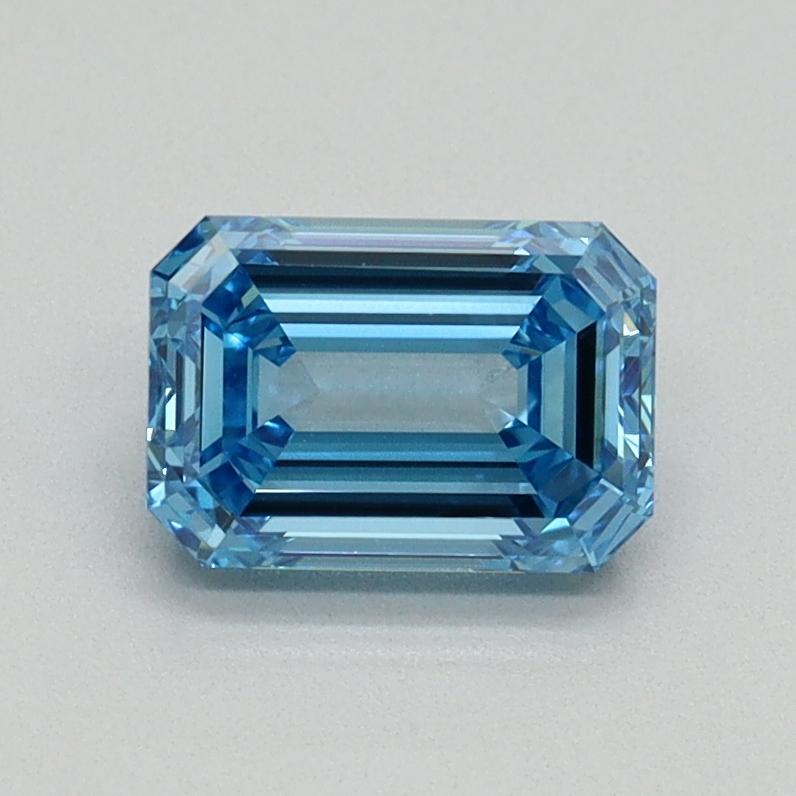 1.05 Ct. Fancy Vivid Blue Emerald Lab Grown Diamond