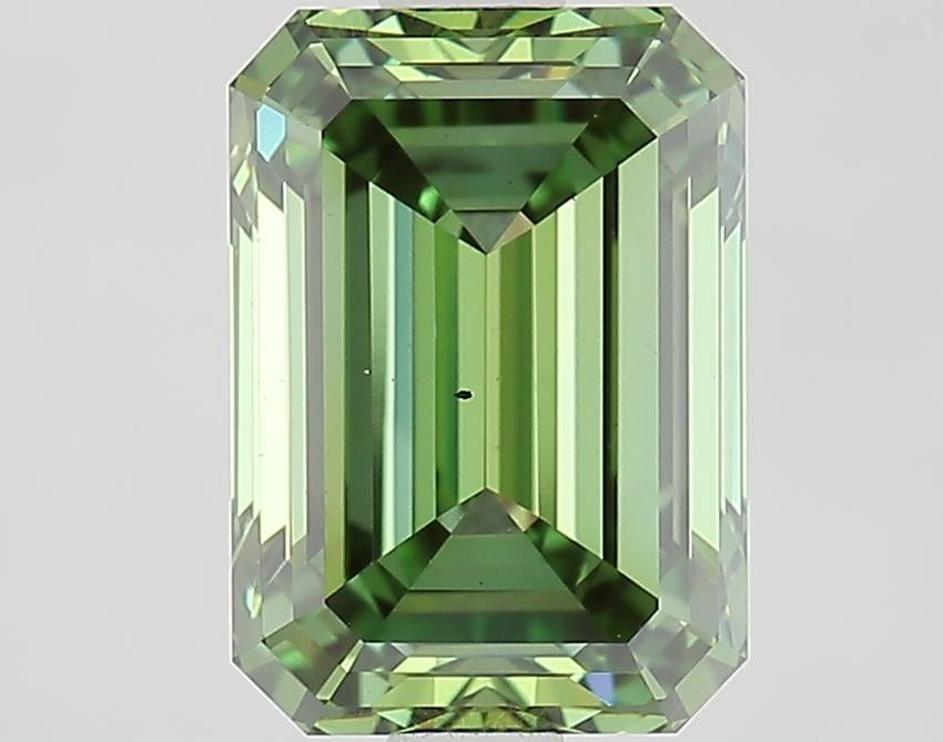 2.20 Ct. Fancy Vivid Green Emerald Lab Grown Diamond