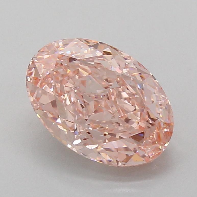 3.07 Ct. Fancy Vivid Pink Oval Lab Grown Diamond
