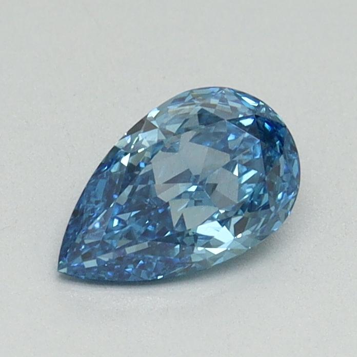 0.59 Ct. Fancy Vivid Blue Pear Lab Grown Diamond