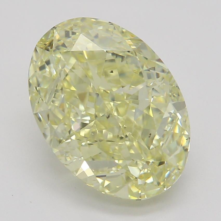 2.31 Ct. Fancy Light Yellow Oval Diamond